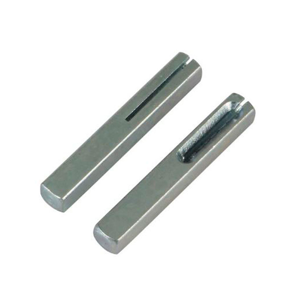 Cuadradillo para manillas de 55x8mm. Zamak zincado (2u.)