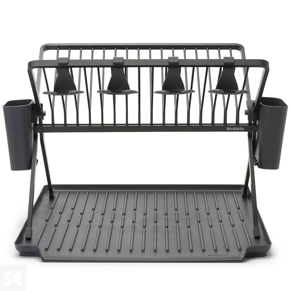Escurreplatos Plegable Grande Dark Grey