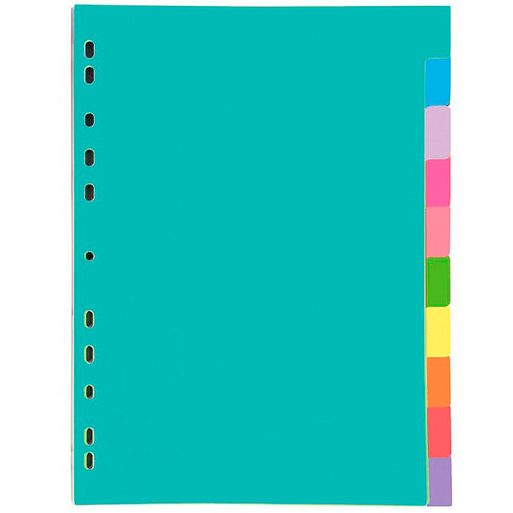 Separadores Cartulina Strongline A4 10 Colores