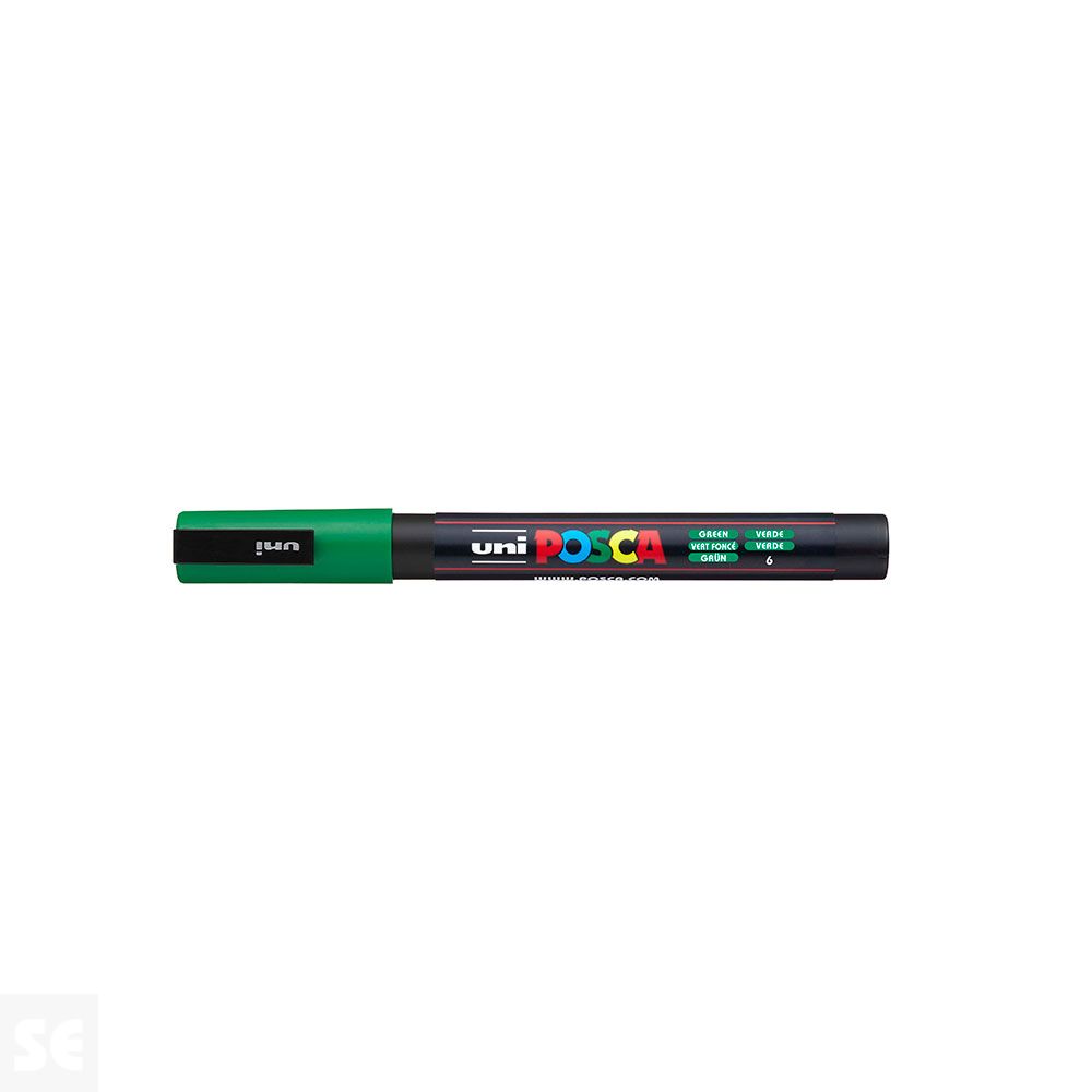 Rotulador Pintura Posca Verde Pc3m 0,9-1,3 mm