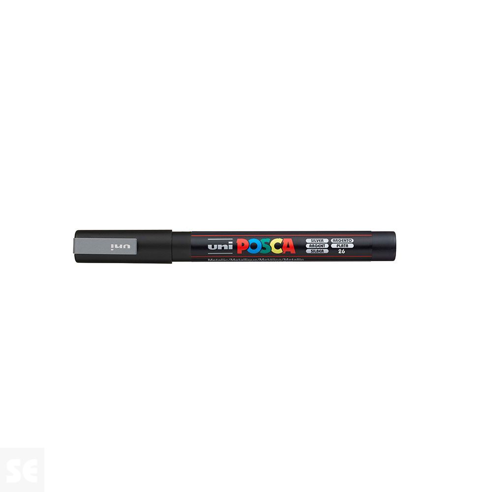 Rotulador Pintura Posca Plata Pc3m 0,9-1,3 mm