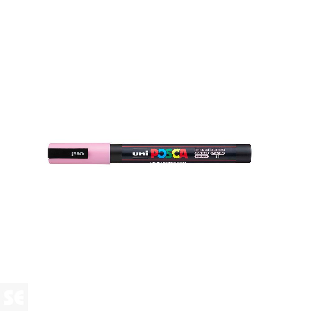 Rotulador Pintura Posca Rosa Claro Pc3m 0,9-1,3 mm