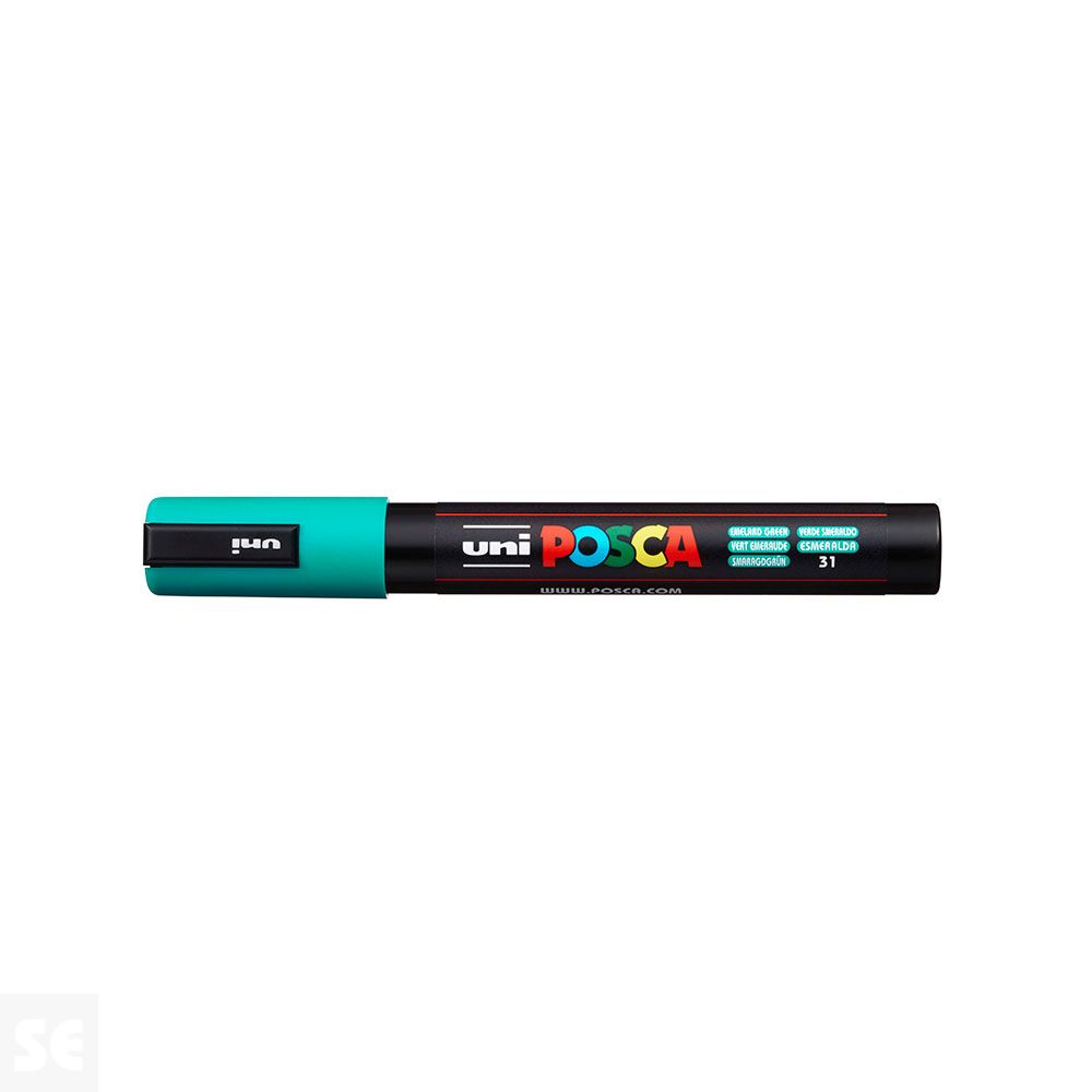 Rotulador Pintura Posca Verde Esmeralda Pc5m 1,8-2,5 mm