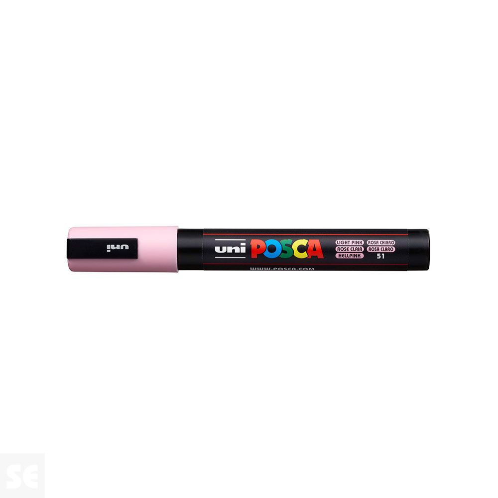 Rotulador Pintura Posca Rosa Claro Pc5m 1,8-2,5 mm