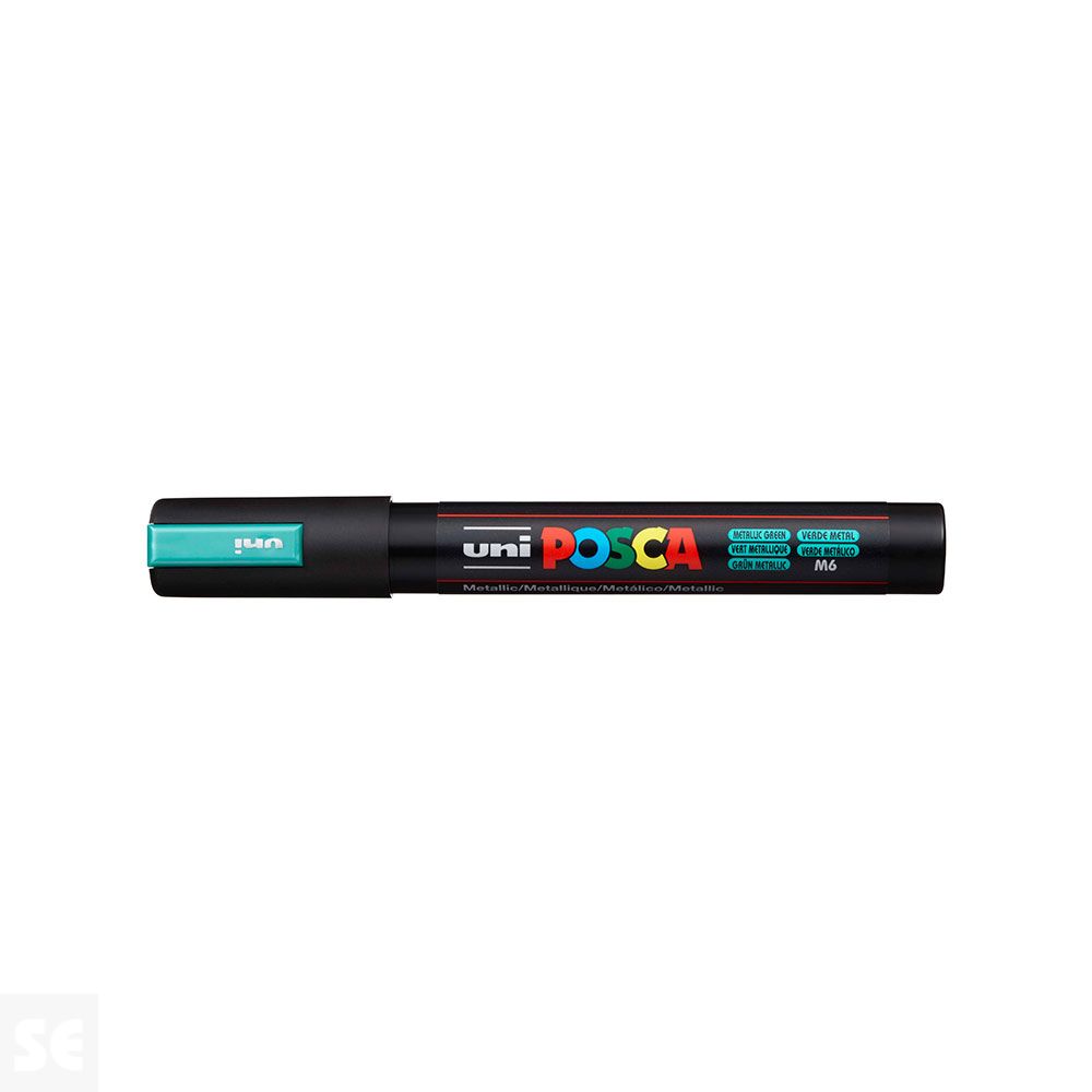 Rotulador Pintura Posca Verde Metálico Pc5m 1,8-2,5 mm