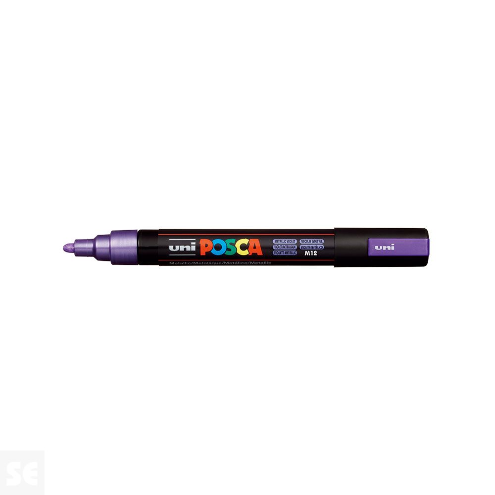 Rotulador Pintura Posca Violeta Metálico Pc5m 1,8-2,5 mm