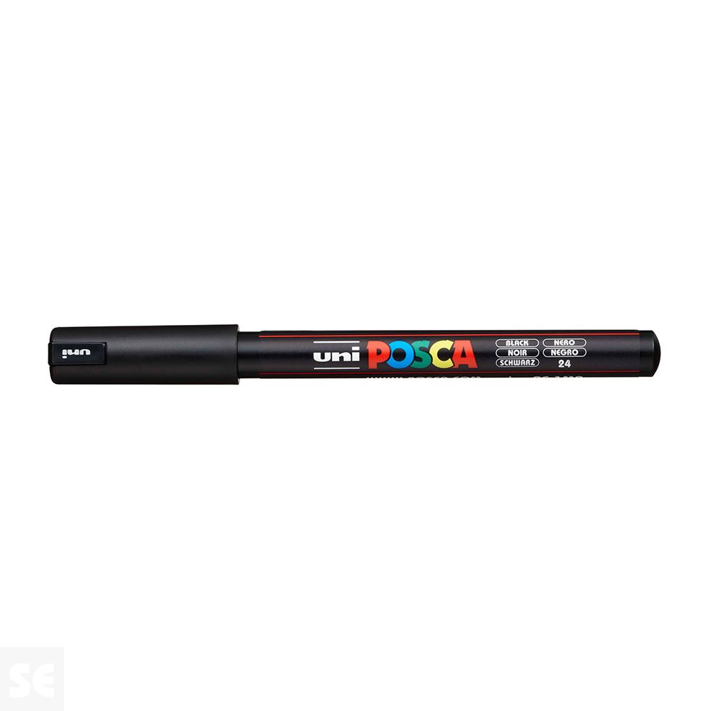 Rotulador Pintura Posca Negro Pc1mr 0,7 mm