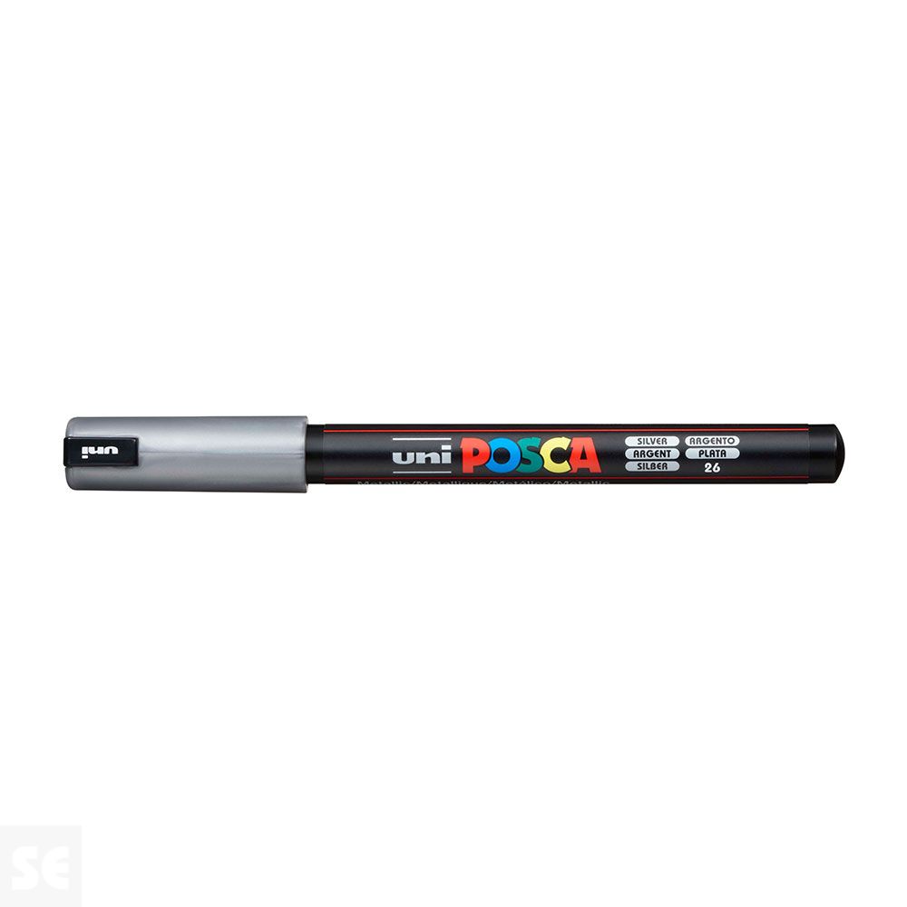 Rotulador Pintura Posca Plata Pc1mr  0,7 mm