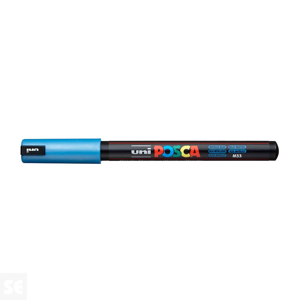 Rotulador Pintura Posca Azul Metálico Pc1mr 0,7 mm