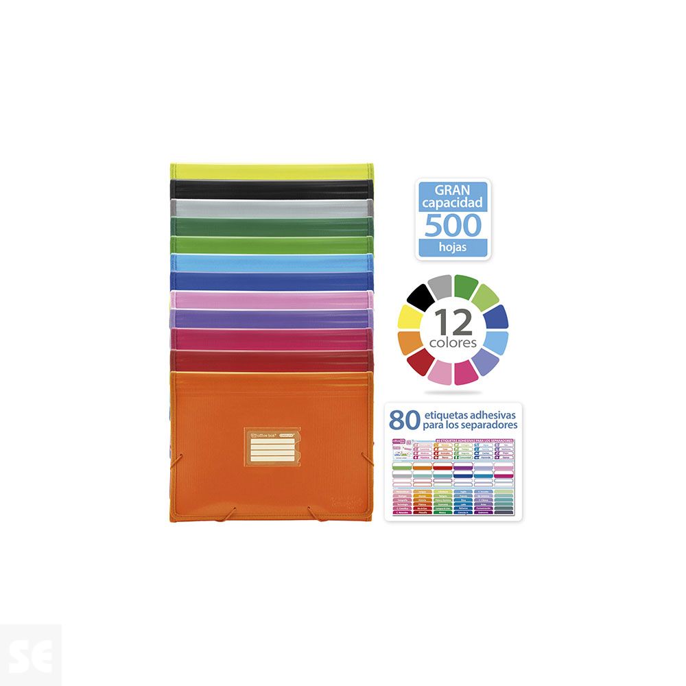 Carpeta Clasificadora 12 Divisiones-Cuaderno335x240 41311