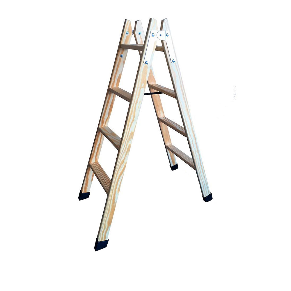 Escalera Madera 4 Peldaños