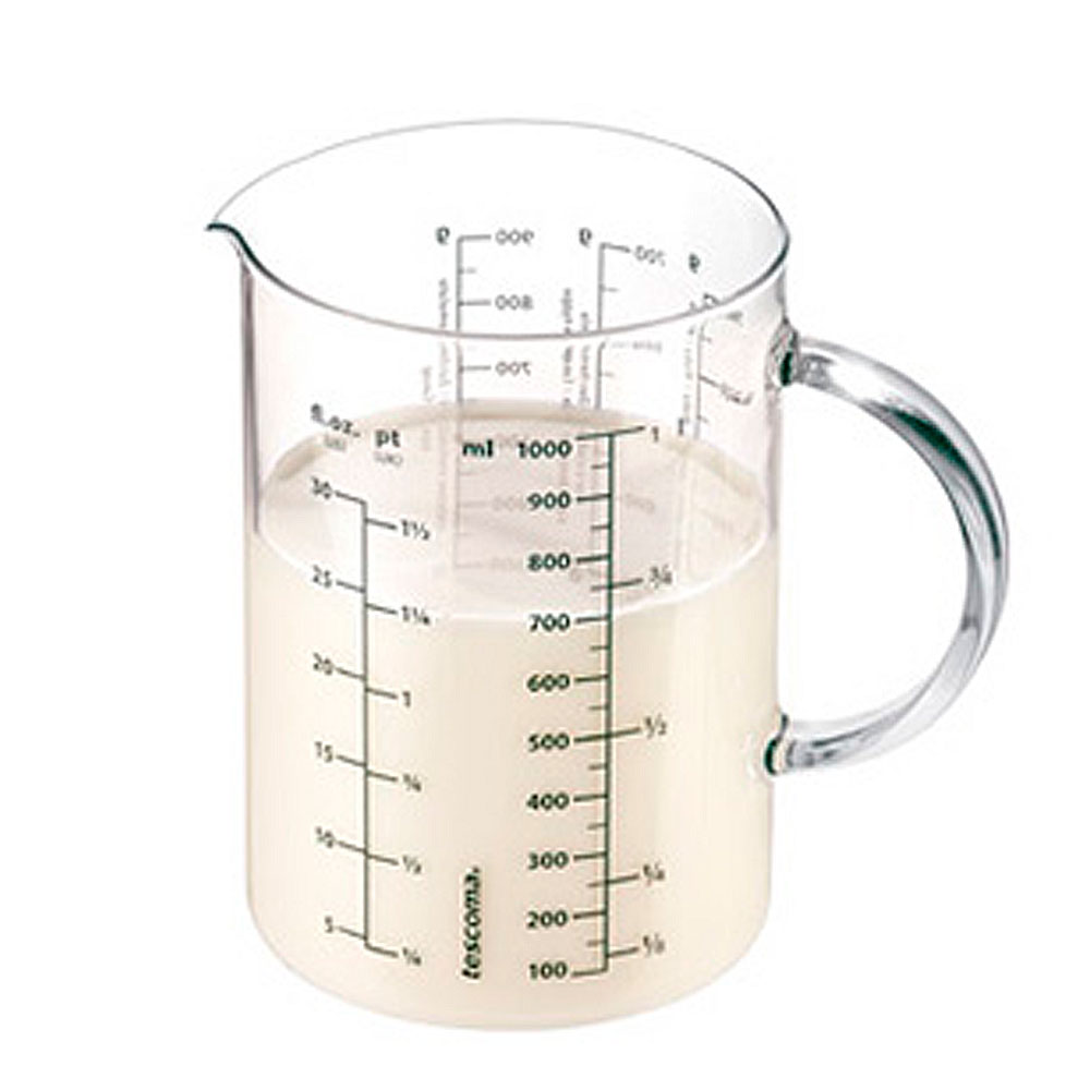 Jarra medidora de vidrio 1 l Delicia