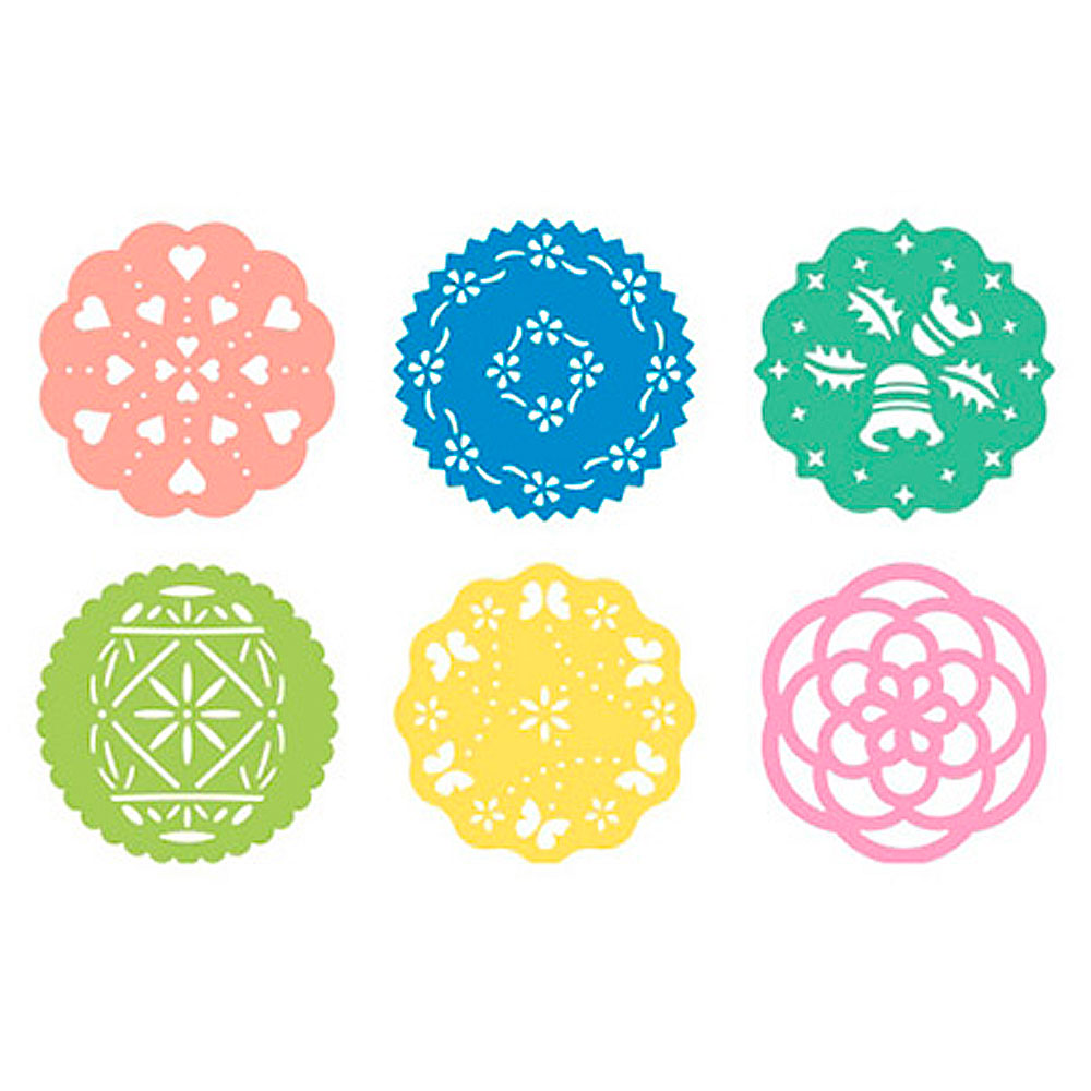 Jgo. 6 plantillas decorativas Delicia