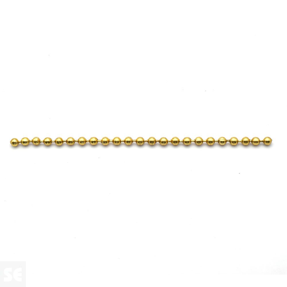 Cadena Bolas Latón Pulido 4 mm