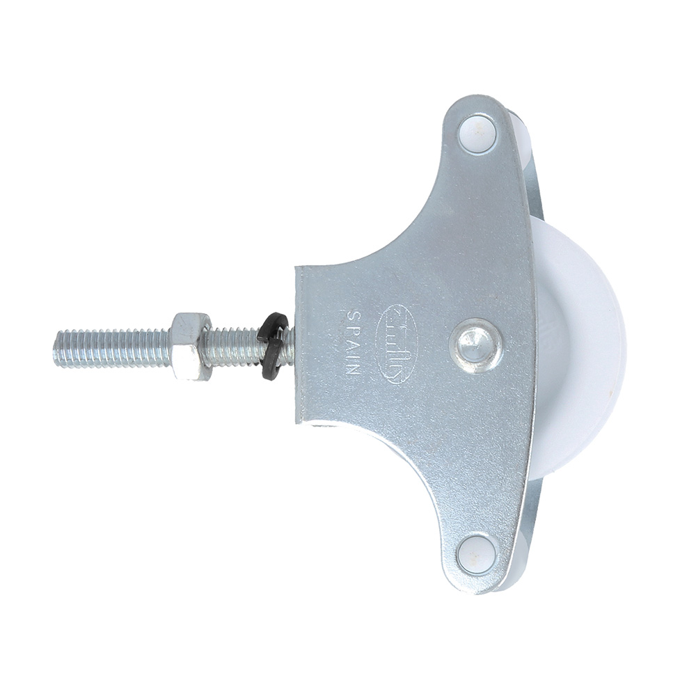 Polea Acero roldana plástico M6x40mm (2u.) - Mod. 1