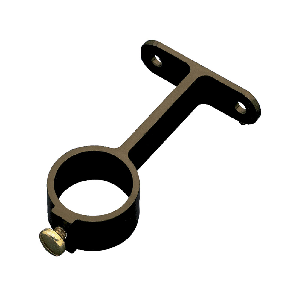 Soporte central tubo armario diámetro diam. 16mm x 93 mm. Acero bicromatado (2u.) - Mod. 2