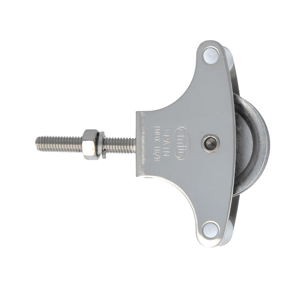 Polea Acero Inoxidable M6x40mm. roldana metálica (2u.) - Mod. 20