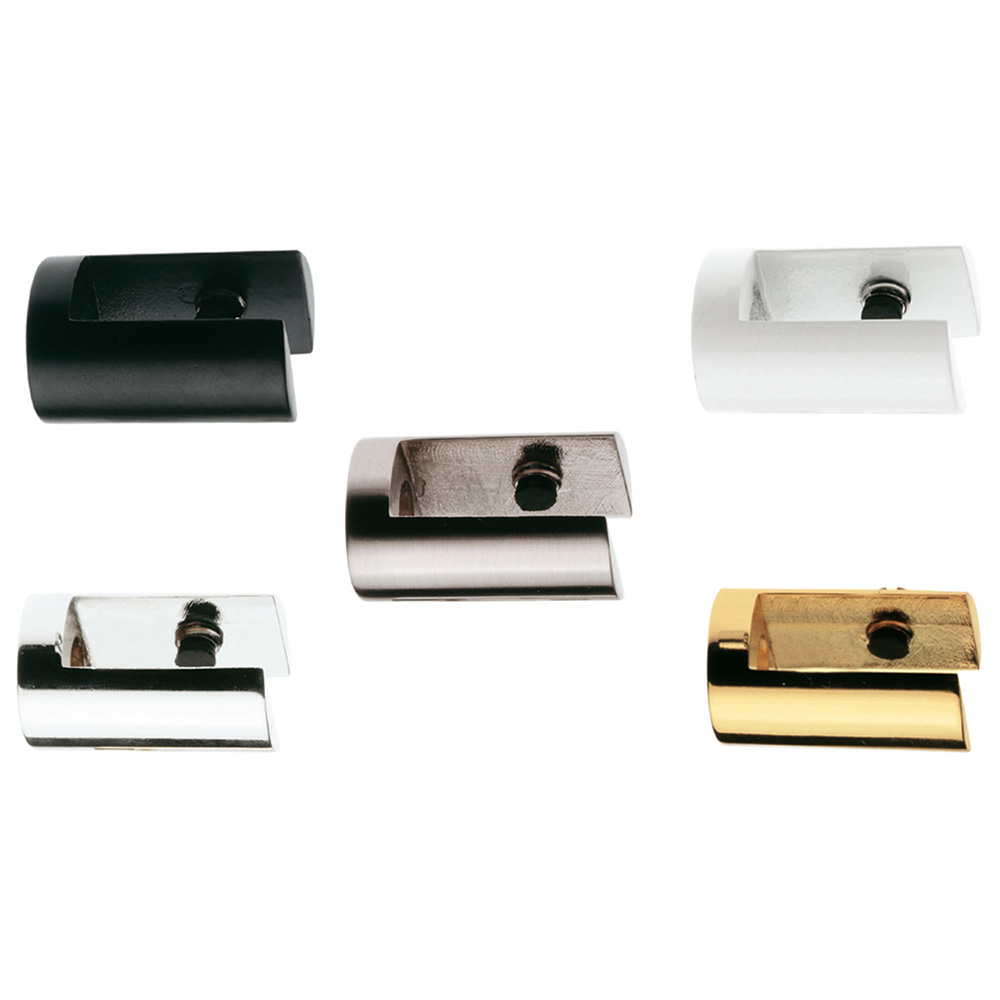 Soporte para baldas 6mm. Zamak negro (2u.) - Mod. 36