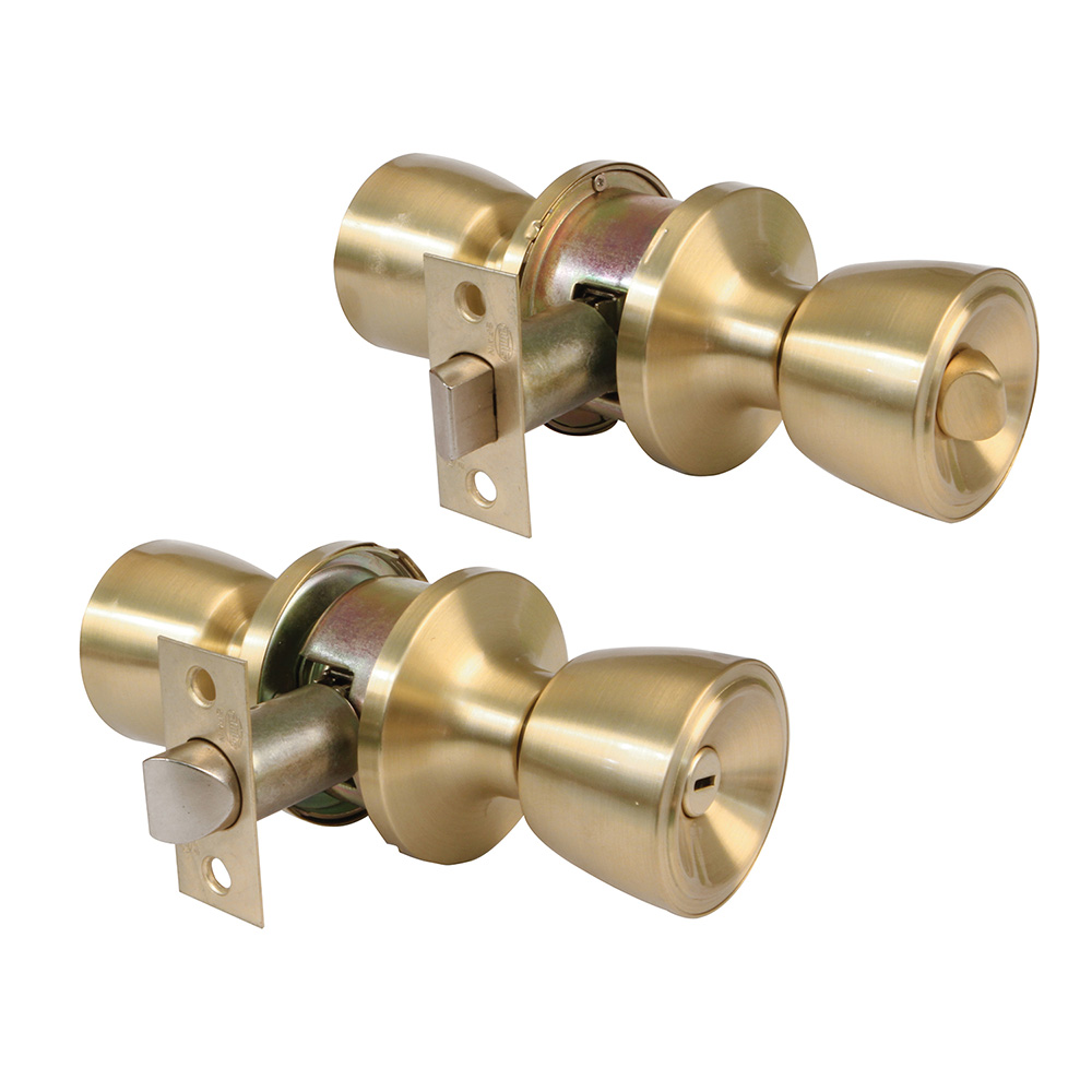 1 Juego 2 pomos privado tipo copa latón mate y picaporte 60/70mm- Mod. 602