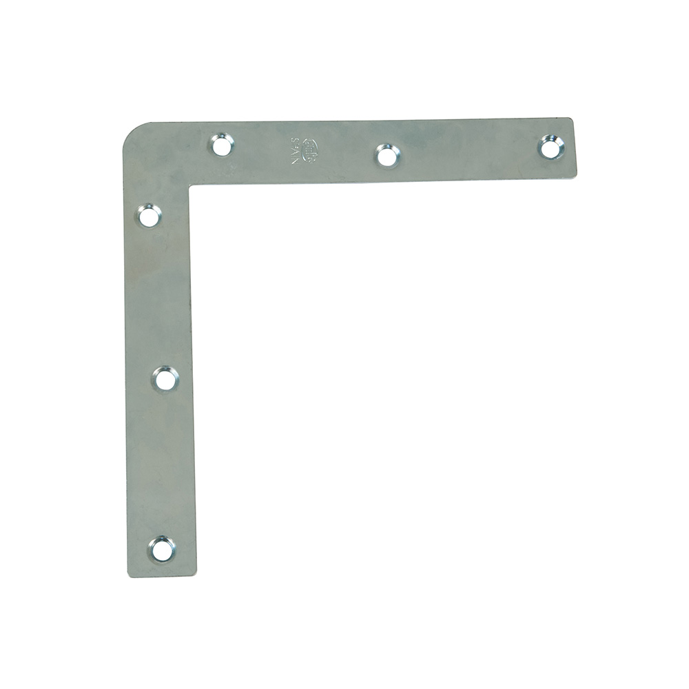 Escuadra refuerzo canto cuadrado (120x120mm.) Acero zincado (4u.) - Mod. 1