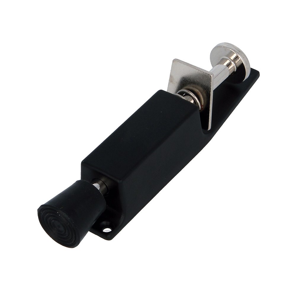 Retenedor pie puertas 120x25mm. Zamak negro (1u.) - Mod. 10