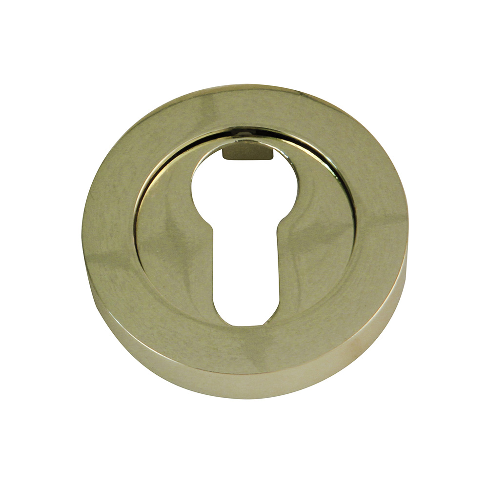 Bocallave cilindro Europerfil diam. 52mm. Zamak latonado barnizado - Mod. 3Z