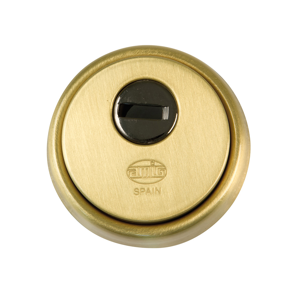 Escudo seguridad cuerpo acero sinterizado diam. 65 Latón mate - Mod. 31