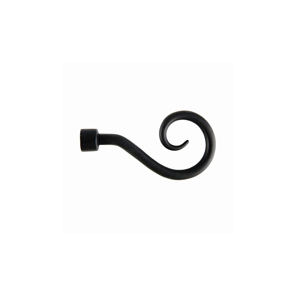 Terminal Báculo Metal Ferro-Déco Negro 2 Unid. 16Mm.