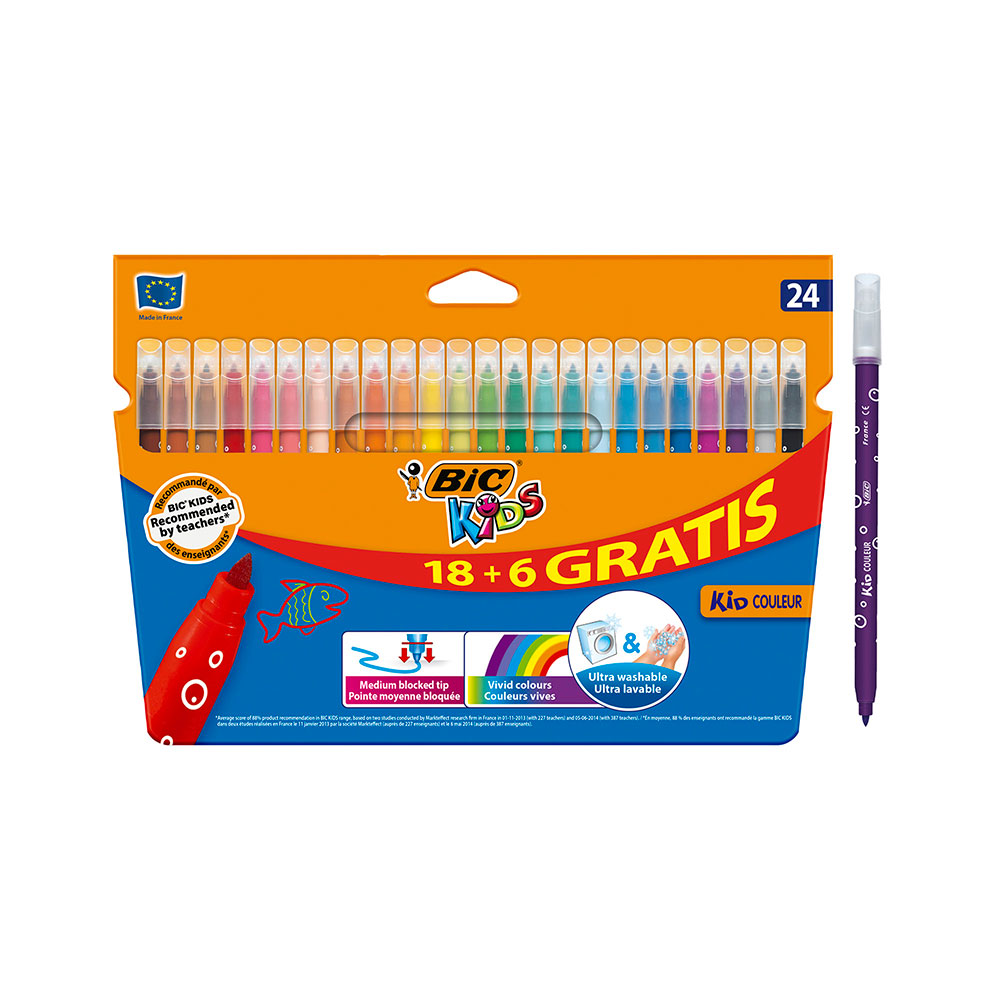 Caja rotuladores Kid Coleur 18+6