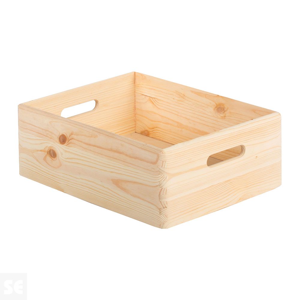 Caja Madera S/Tapa 40x30x14 cm Natural