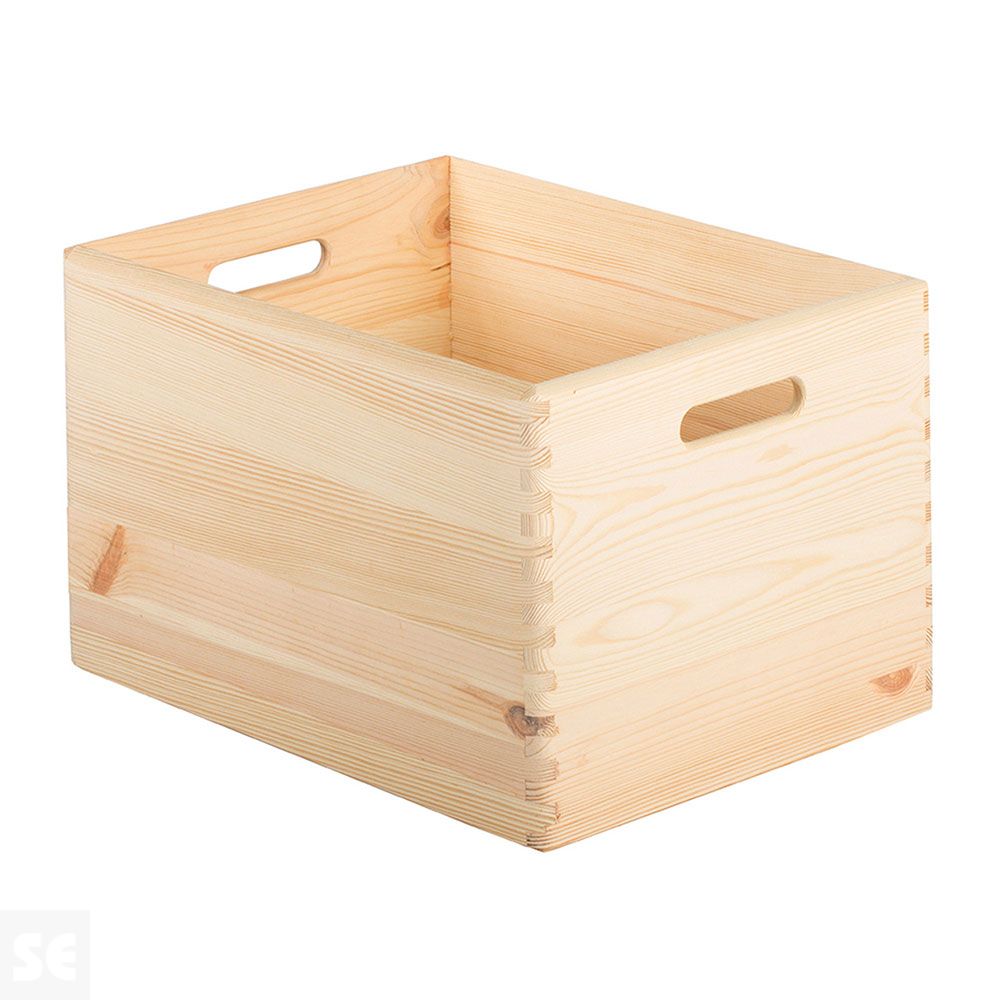 Caja Madera S/Tapa 40x30x23 cm Natural