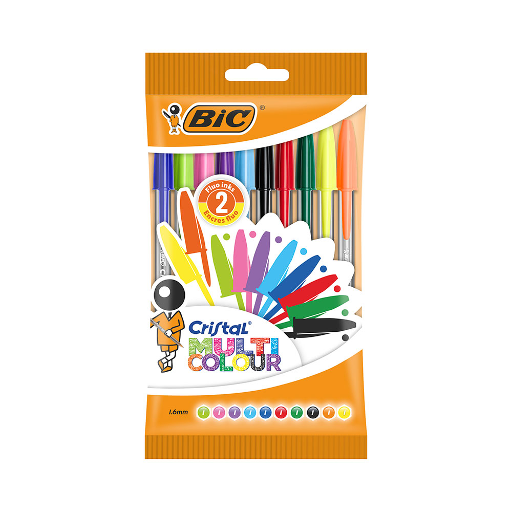 Bolígrafo Cristal Multicolor Ast P10 Eu