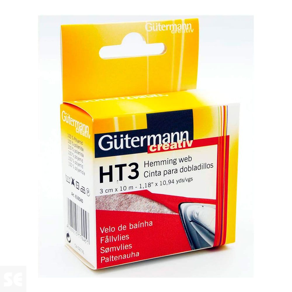 Cinta para Dobladillos Termoadhesiva sin Coser 3 Cm x 10 m