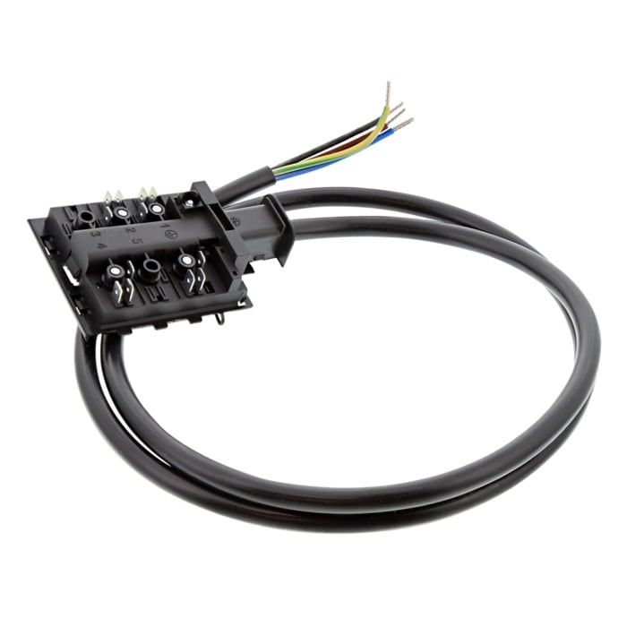 caja conexiones,con,cable,4pol.