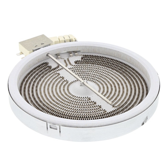 Placa de cocción eléctrica doble de 1700 vatios