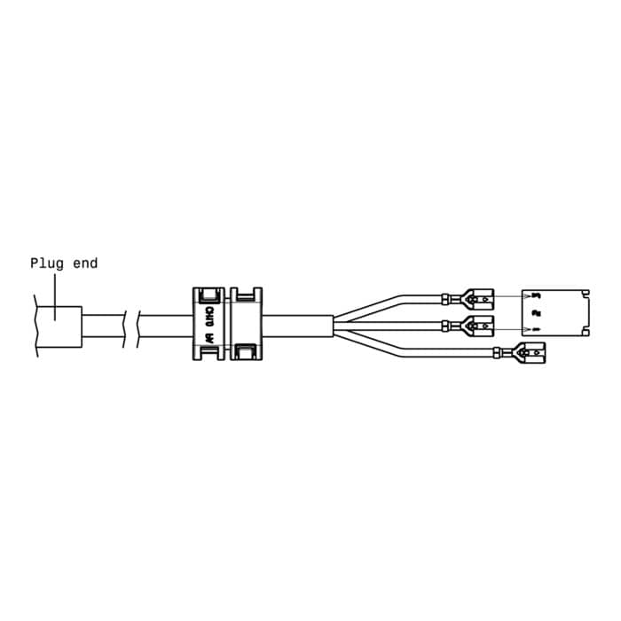 cable de alimentacion, con, brida fijacion, EU; 1,85m