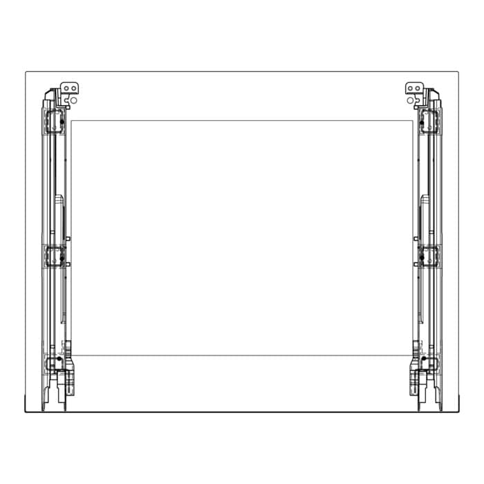 cristal frontal, negro, Electrolux, 594x466mm