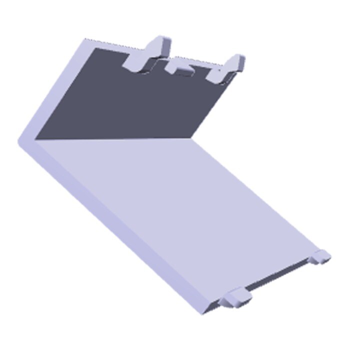 tapa bisagra,gris,7809, 50x75mm