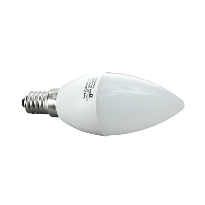 lámpara, bombilla, led, E14 4W 3000K