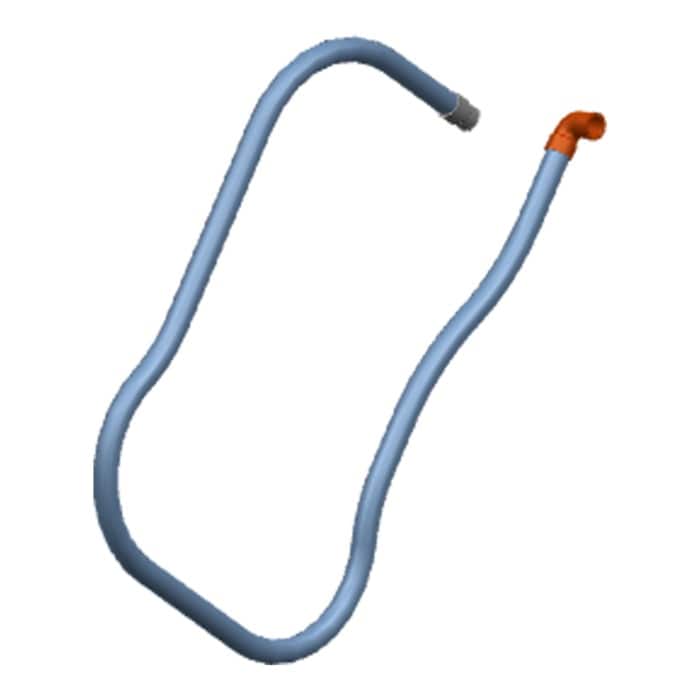 tubo salida, conjunto, L=1500mm