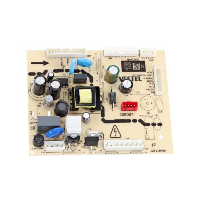 tarjeta electrónica principal, crudo