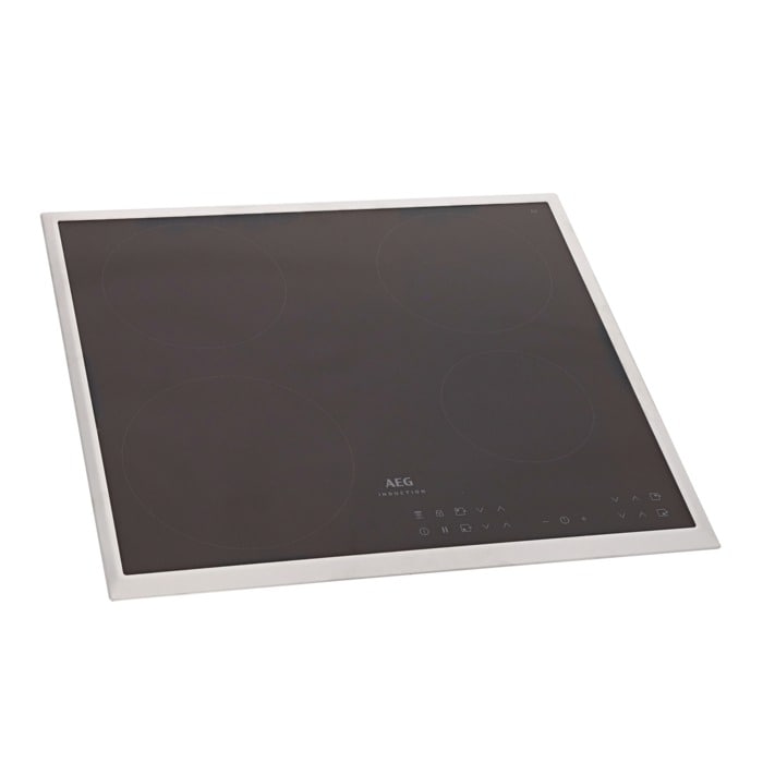 vitroceramica con marco, inox, AEG, 576x516mm