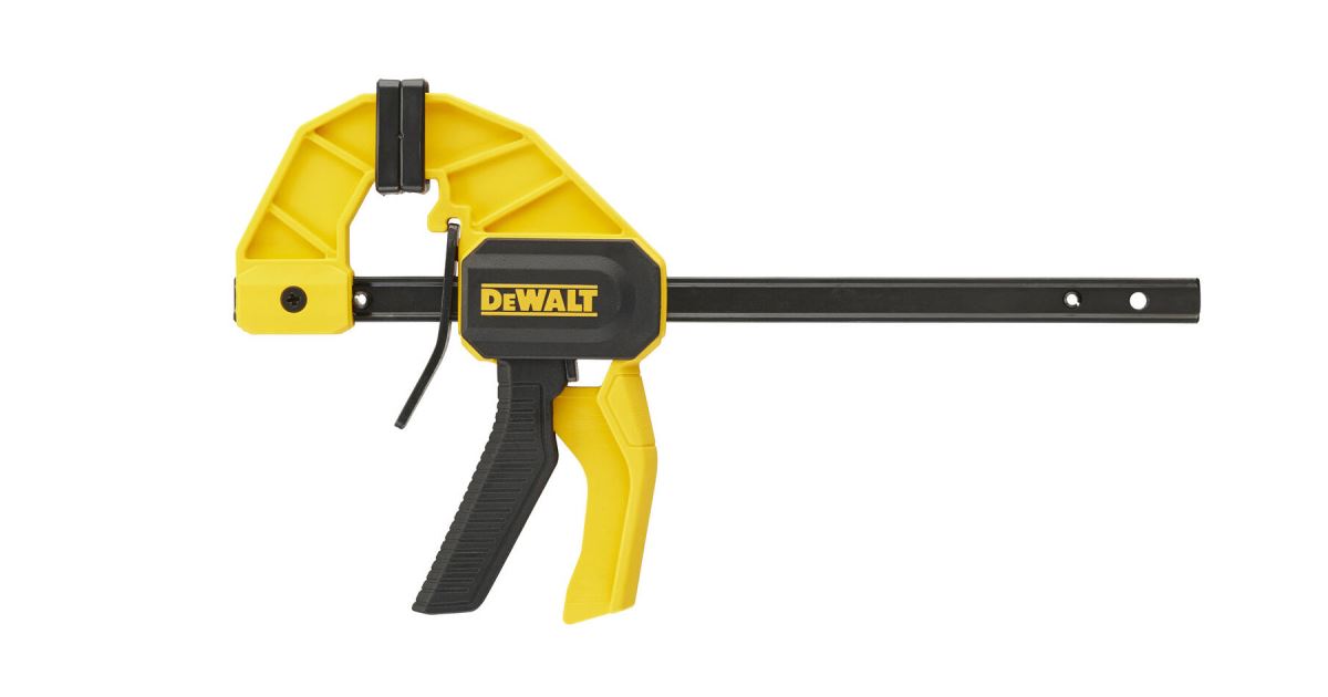 Abrazadera mediana DeWALT: 150 mm, fuerza de sujeción 63 kg DWHT0-83139