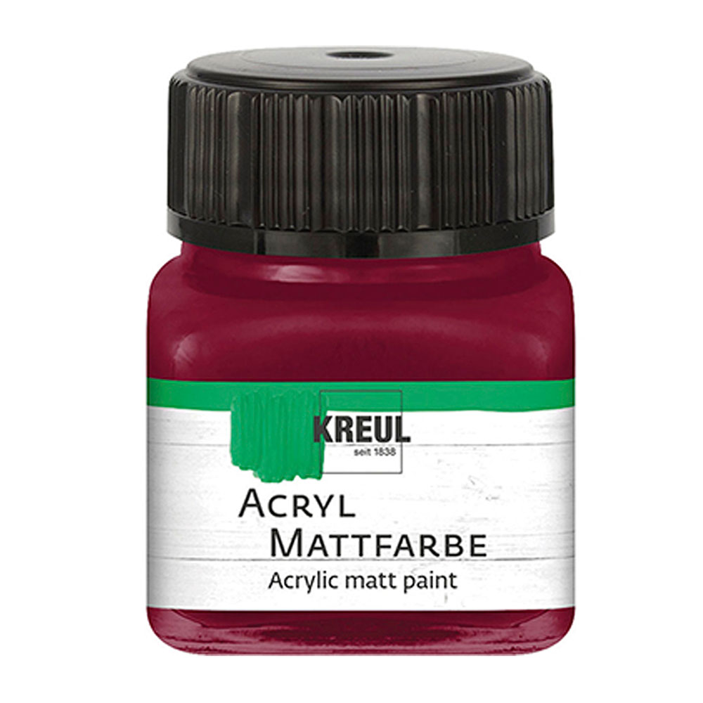 Pintura Acrílica Mate Rojo Vino 20ml