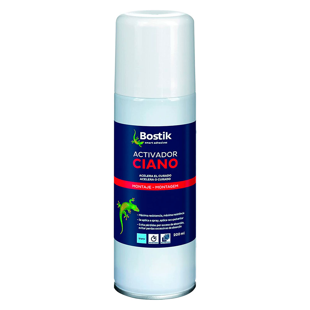 Spray Activador Cianocrilato Transparente  200 ml