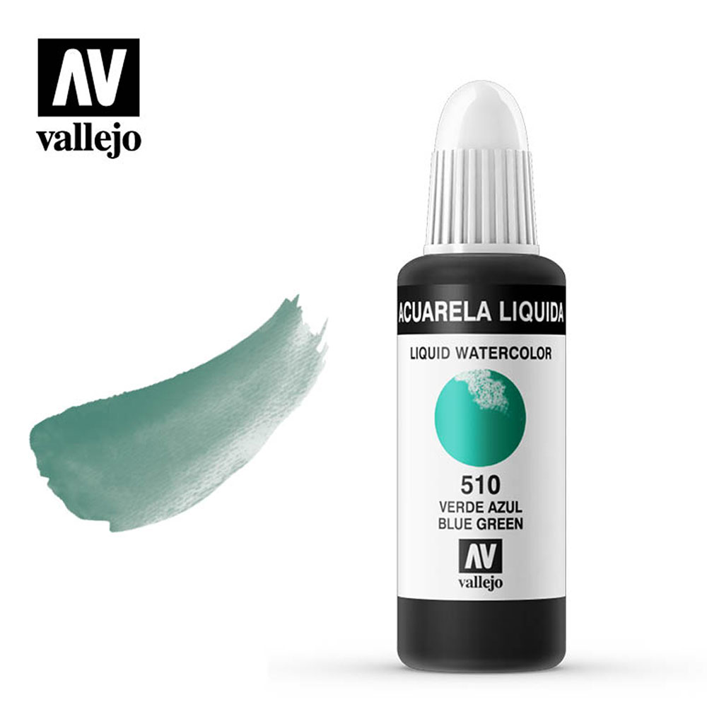 Acuarela Líquida Verde Azul 32 ml