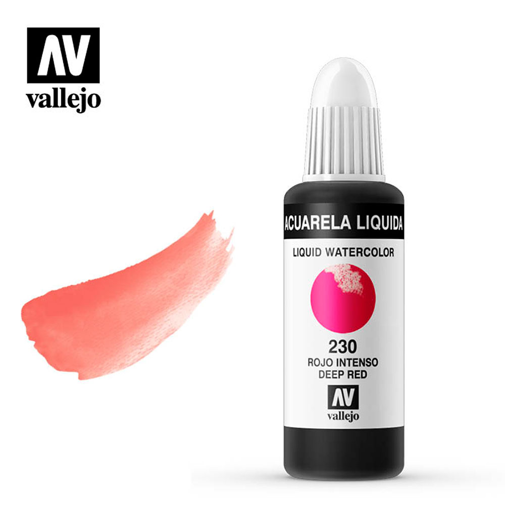 Acuarela Líquida Rojo Intenso 32 ml