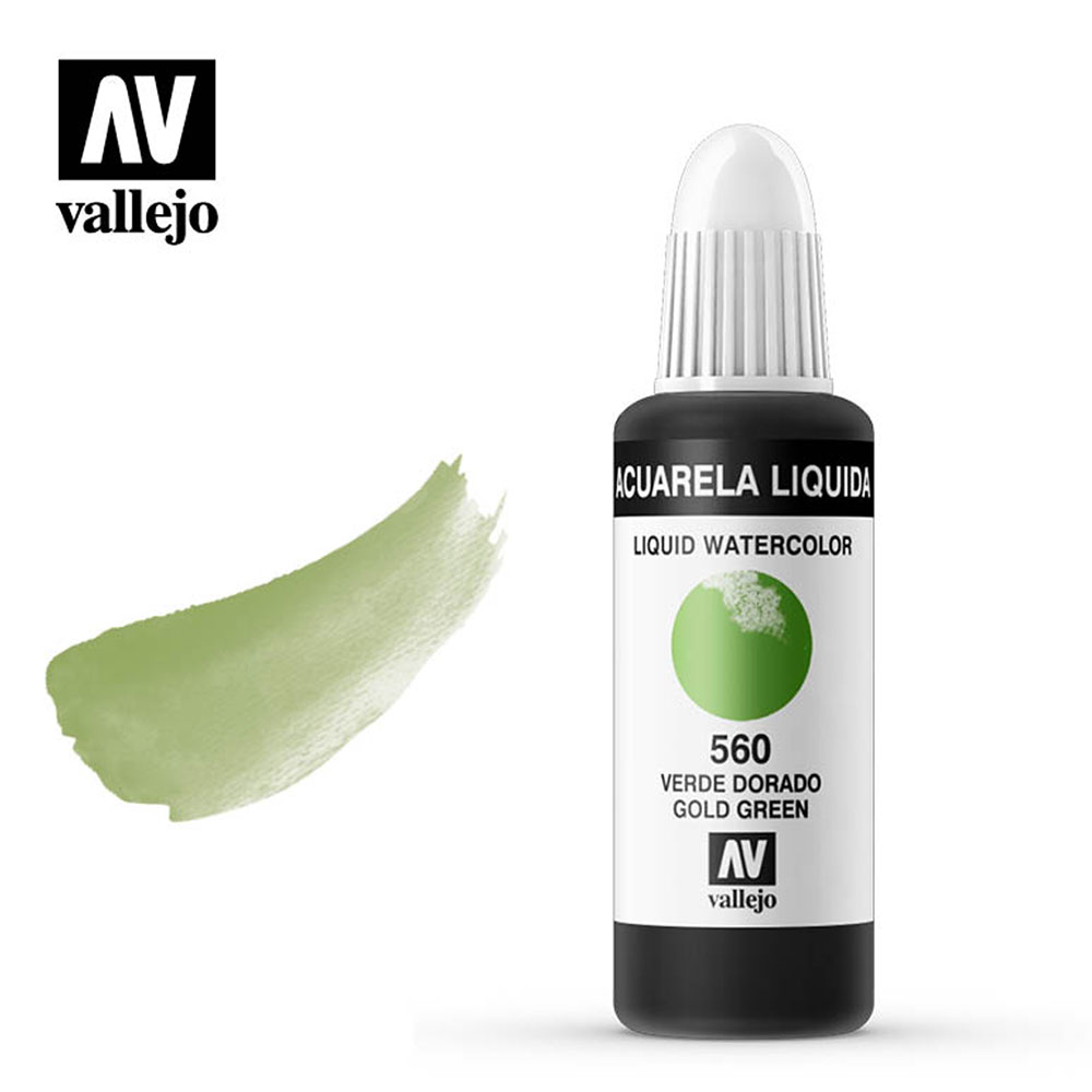 Acuarela Líquida Verde Dorado 32 ml