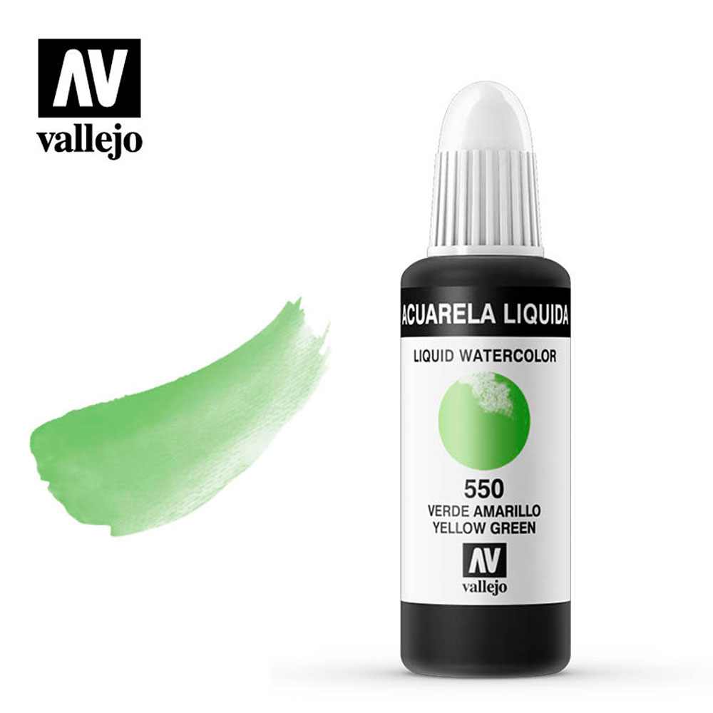 Acuarela Líquida Verde Amarillo 32 ml