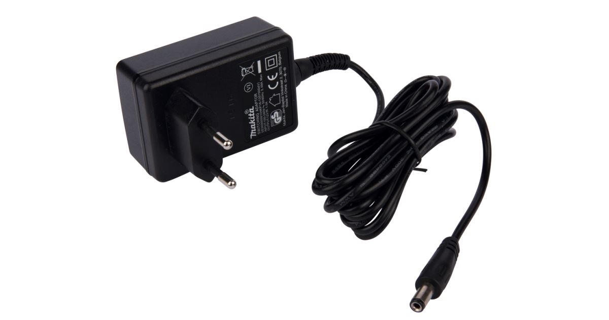 Adaptador de corriente MAKITA AC230V/DC12V para DMR200/DMR202 SE00000501